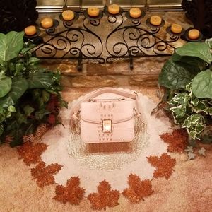 Faux Gator Shoulder Strap Handbag